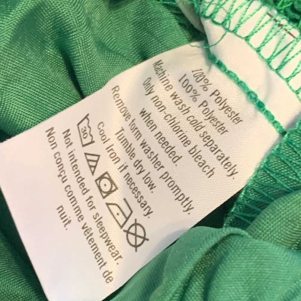 NWOT - Janie and Jack Green Chiffon Dotted Dress & Bloomer Set